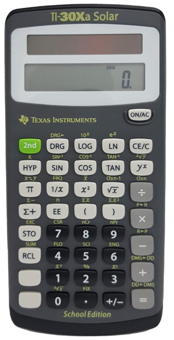 Texas Instruments TI-30XaSE Solar School Edition Calculator