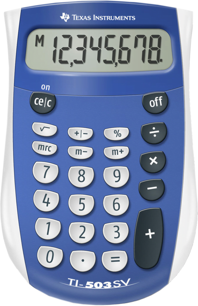 Texas Instruments TI503SV Basic Battery Powered Calculator