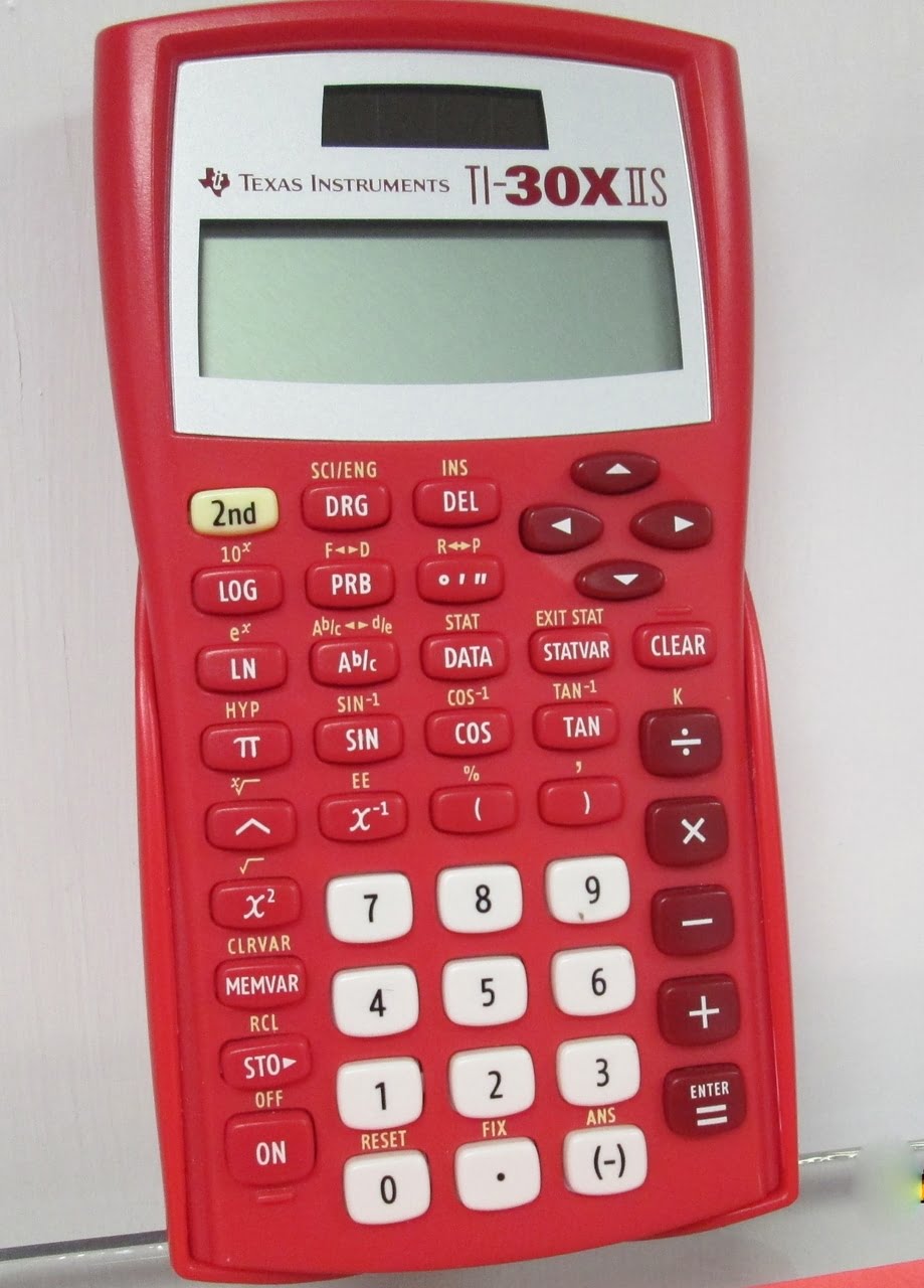 Texas Instruments TI-30XIIS Scientific Calculator Red 